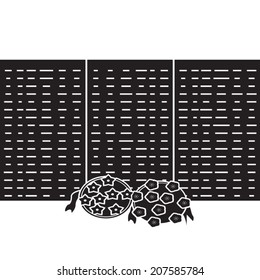 Heroes of war memorial illustration