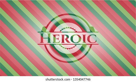 Heroic christmas badge.