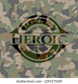 Heroic on camo texture
