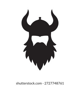 Logotipo Heroico Viking Warrior Representando a Força
