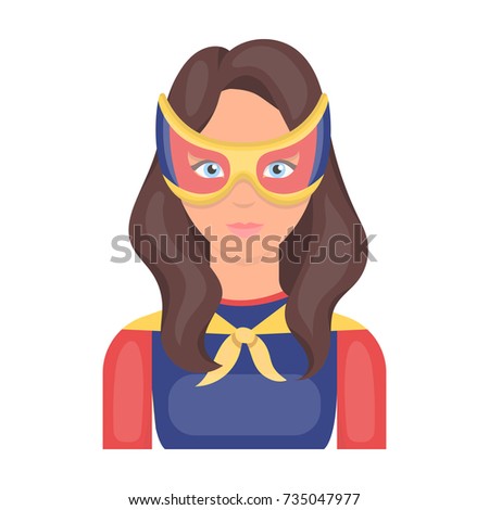 heroine single icon in cartoon style. heroine vector symbol stock illustration web.