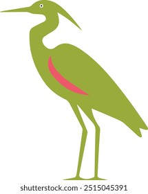 Heron pássaro ícone vetor melhor para logotipo