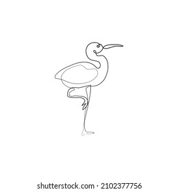 Perón, dibujo de línea continua, tatuaje pequeño, impresión para diseño de ropa y logotipo, diseño de emblema o logotipo, silueta de una sola línea, ilustración abstracta aislada del vector.