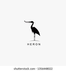 heron design logo concept