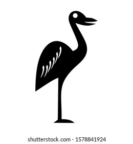 heron icon isolated sign symbol vector illustration - high quality black style vector icons
