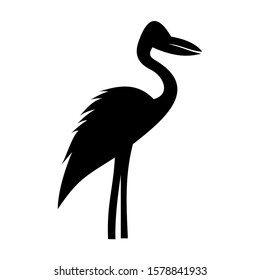 heron icon isolated sign symbol vector illustration - high quality black style vector icons
