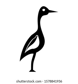 heron icon isolated sign symbol vector illustration - high quality black style vector icons
