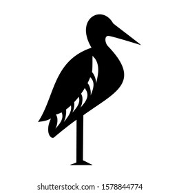 heron icon isolated sign symbol vector illustration - high quality black style vector icons
