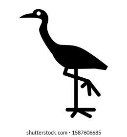 heron icon isolated sign symbol vector illustration - high quality black style vector icons
