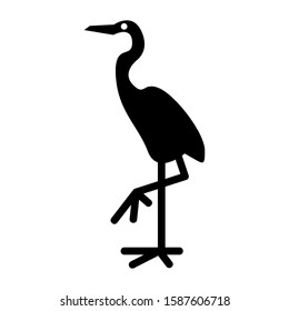 heron icon isolated sign symbol vector illustration - high quality black style vector icons
