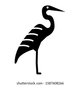 heron icon isolated sign symbol vector illustration - high quality black style vector icons
