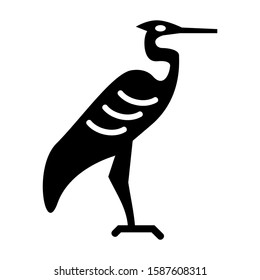 heron icon isolated sign symbol vector illustration - high quality black style vector icons
