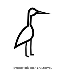 heron icon or logo isolated sign symbol vector illustration - high quality black style vector icons
