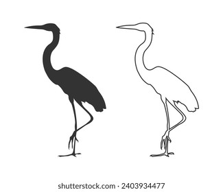 Icono de línea de la garra conjunto logotipo en fondo blanco, vector
