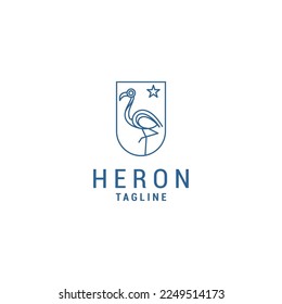 
Icono de diseño del logotipo de Heron