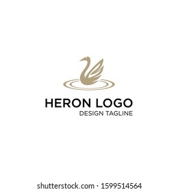 heron logo , vector illustration 