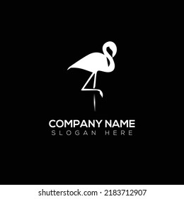 Heron logo vector illustration design 