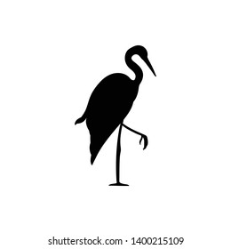 heron vector doodle icon vector