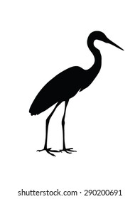 Heron Vector Silhouette