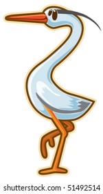 Heron. Vector without gradients, great for printing.