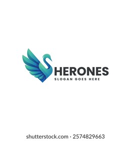 Herones Gradient COlorful Logo Template