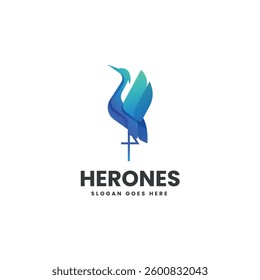 Herones Gradient Colorful Logo Template