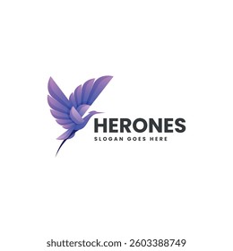 Herones Gradient Colorful Logo Template