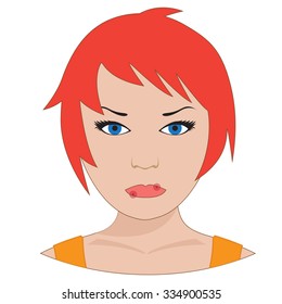 herpes on lips. vector illustration of mouth disease
