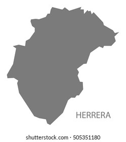 Herrera Panama Map grey