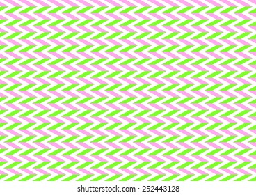 Herring bone pattern in pink and lime in a landscape format