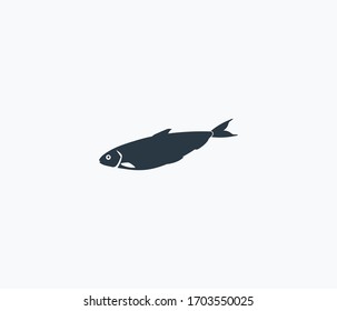 Herring icon isolated on clean background. Herring icon concept drawing icon in modern style. Vector illustration for your web mobile logo app UI design.