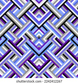 Herringbone aztec pattern. Seamless quilting design background. Vector image