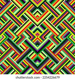 Patrón azteca de herringbone. Fondo de diseño de edredón sin inconvenientes. Imagen del vector