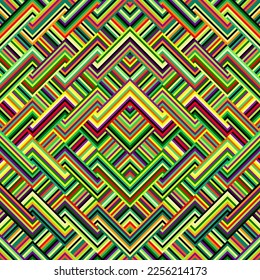 Herringbone aztec pattern. Seamless quilting design background. Vector image
