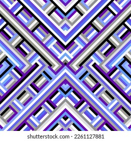Herringbone aztec pattern. Seamless quilting design background. Vector image