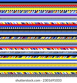 Herringbone aztec pattern. Seamless quilting design background. Vector image