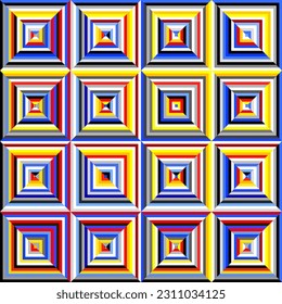 Herringbone aztec pattern. Seamless quilting design background. Vector image