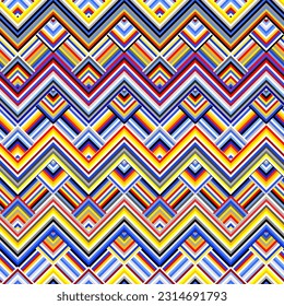Patrón azteca de herringbone. Fondo de diseño de edredón sin inconvenientes. Imagen del vector