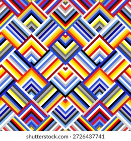 Patrón azteca en espiga. Fondo de diseño de acolchado sin costuras. Imagen de Vector