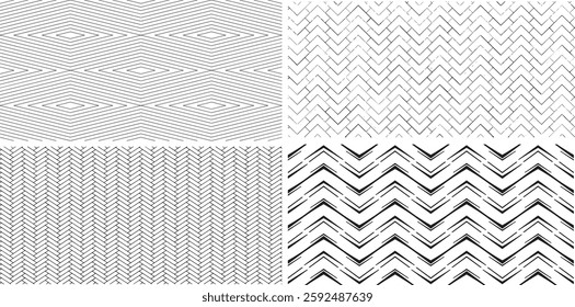 herringbone Block on ground vector, Broken tiles mosaic pattern.