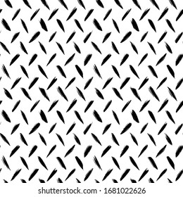 Herringbone brush strokes vector seamless pattern. Chevron texture or wallpaper. Grunge doodle geometric pattern, hand drawn tribal vector background. Graphic brush strokes zig zag ink illustration.