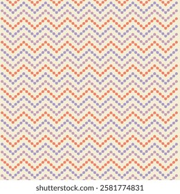 Herringbone circle pattern zigzag shape full pastel color. Illustration vector