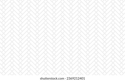 Herringbone geometric pattern with lines in a combination of grey and white. Vector illustration background