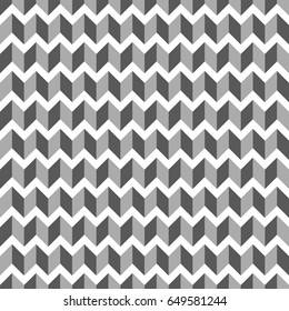 Herringbone motif. Zigzag weaving lines. Jagged stripes. Seamless surface pattern design with rhombuses blocks tessellation ornament. Mosaic parquet wallpaper. Digital paper, page fills, print. Vector