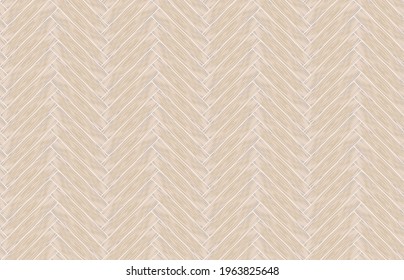 Herringbone natural parquet seamless pattern floor texture. Vector illustration