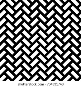 Herringbone pattern. Rectangles slabs tessellation. Seamless surface design with slanted blocks tiling. Floor cladding bricks. Repeated tiles ornament background. Mosaic motif. Pavement wallpaper.