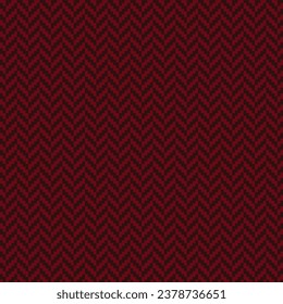 Patrón de hueso de arenque en tonos rojos. textura de moda superficie de tela clásica vintage eps 10 vector