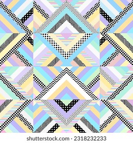 Patrón de hueso de arenque. Fondo de diseño Art Déco geométrico sin inconvenientes. Imagen del vector