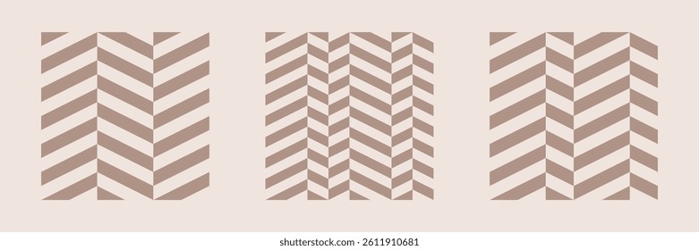 Herringbone pattern. Simple geometric shape with parallelogram. Simple geometrical figure for your project. Basic vector print.