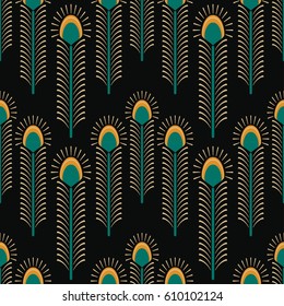 Herringbone Peacock pattern.Seamless Background Pattern